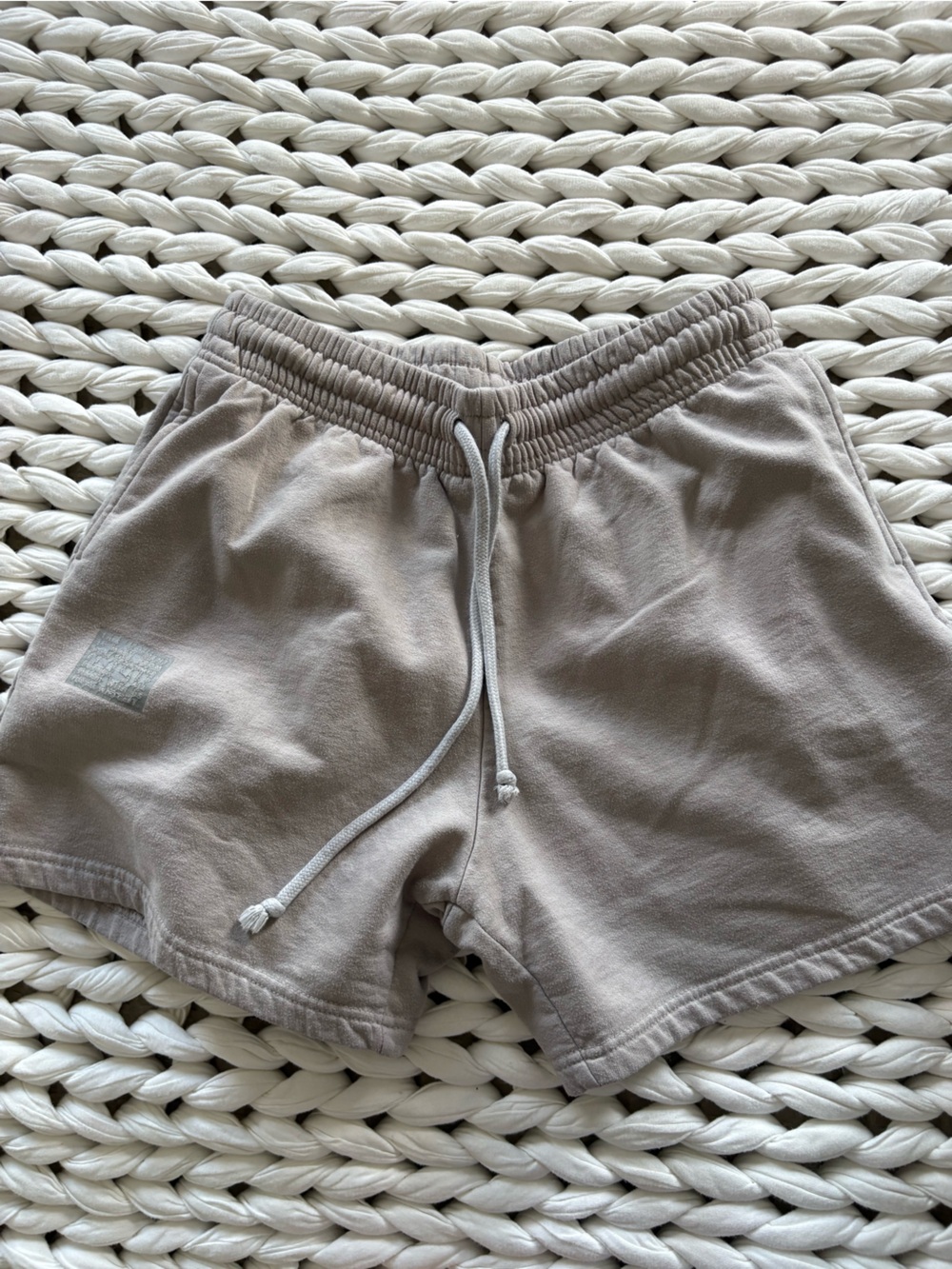 Noize Women's Pullover Drawstring Shorts in Taupe
